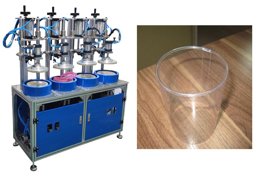 PVC cylinder post tube box machine